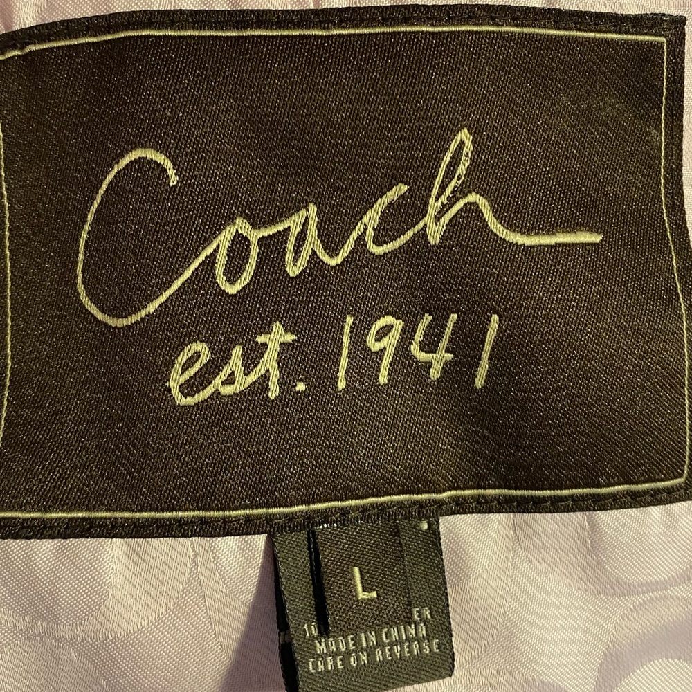 Coach Angora Wool Fuschia Coat Size L - Picture 9 of 13